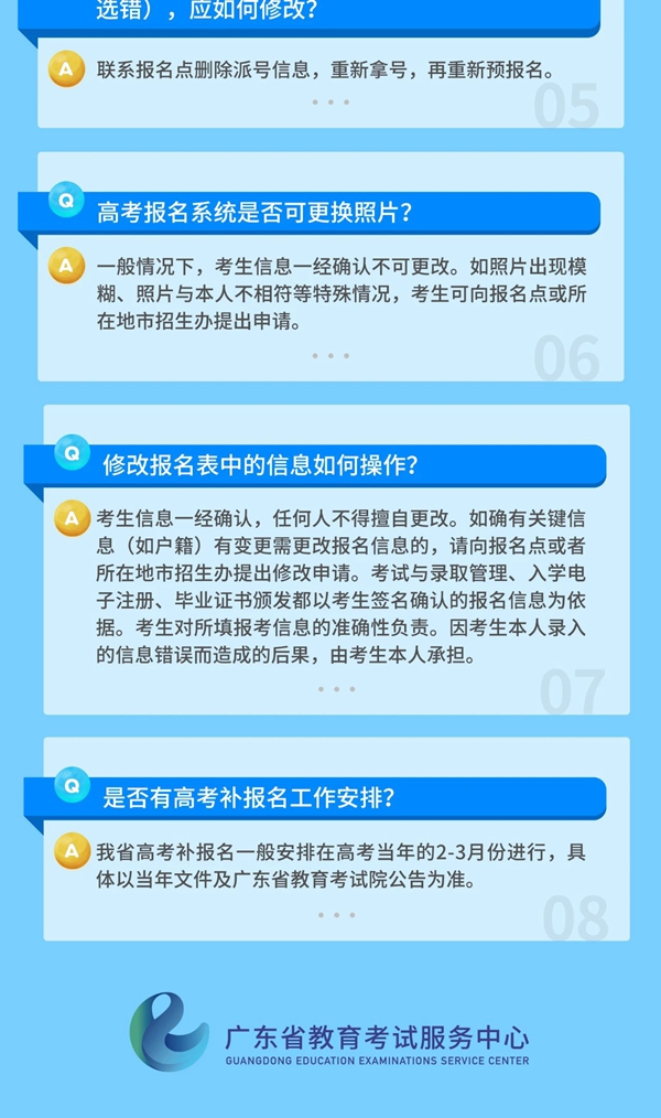 2021年广东高考综合改革问答—报名篇