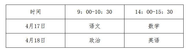 2021年河北普通高等学校招生体育单招文化考试考生注意事项