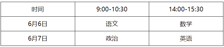 2020年广东全国普通高等学校运动训练、武术与民族传统体育专业招生文化课考试须知